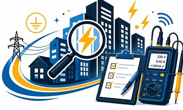 Pomiary elektryczne wykonywane na terenie Mońki